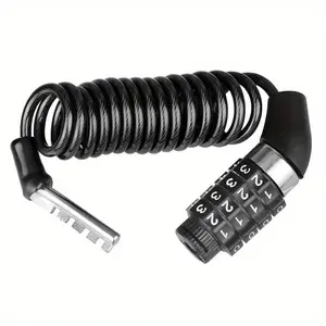 Bicycle Mini Password Lock Portable Helmet Lock Durable Steel Wire Lock Mountain Bike Frame Lock Bicycle Accessories