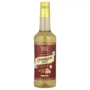 ChocZero Premium Syrup, Cinnamon Dolce, Sugar Free, 25.4 fl oz (750 ml)