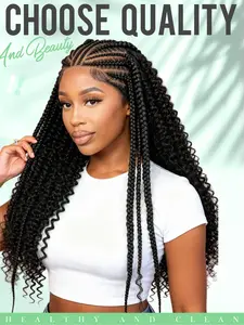 Hd13x6 Lace Front Fashion Braided Wig, Unique Wave Hair Design Headband Wig, Casual Daily Work Choice, Valentine's Day Gift, HD Lace Wigs, Synthetic Wavy Curly, Lace Frontal Wigs