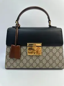 Pre-owned GUCCI Leather Crossbody Bags Padlock GG Supreme KY02601【Z】N