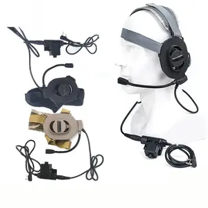 Tactical Game Shooting Communication Headphone Bowman Elite II Headset U94 PTT for Kenwood Baofeng UV-5R Radio