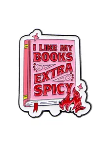 I Like My Books Fashionable Zinc Alloy Book Pin Brooch, Simple Design for Sweaters Dresses Backpacks, Casual Style Accessory for All Seasons