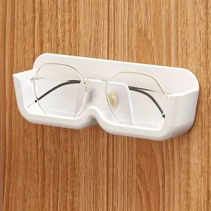 1pc Wall-mounted Eyeglass Storage Rack, Plastic Hanging Glass Storage Holder Shelf, Sunglasses Display Stand, Household Space Saving Storage Organizer, Home Decor, Christmas Gift, New Year Gift, Gift For Man, Gift For Woman