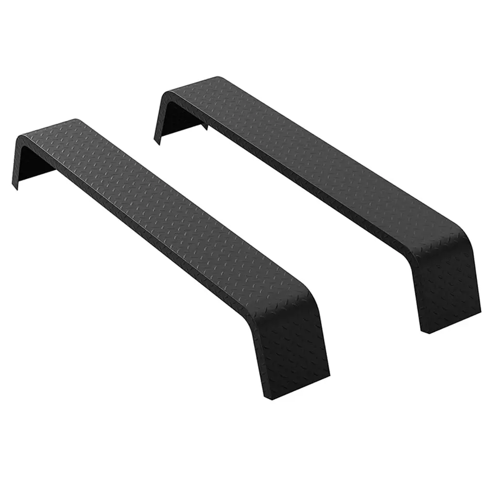 Heavy Duty Tandem Axle Trailer Fenders 2 Pack – 72" x 10" x 13" – 14-Gauge Steel Diamond Step on Plate, Rust-Resistant, Welded Double Axle Design – Fits 13"-15" Tires – for Car Haulers, Landscape, Utility Trailers