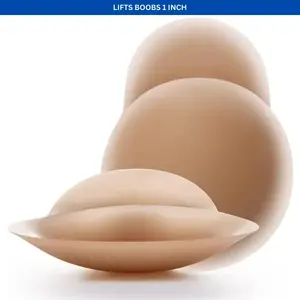 Reusable Nipple Covers with Lift -Sticky Adhesive Silicone Pasties forWomenswear, All Day Strapless Comfort