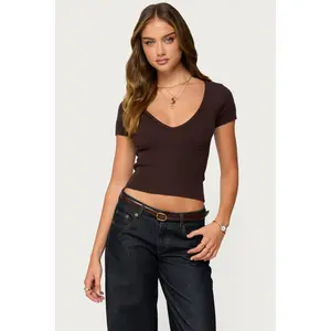 Theresa V Neck Knit Top