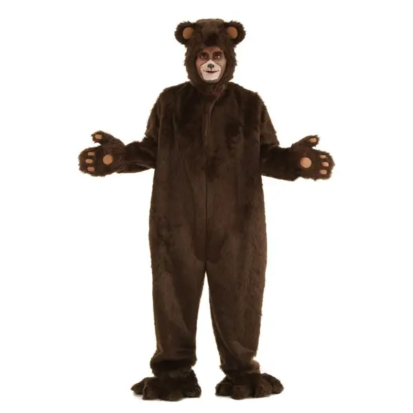 Adult Deluxe Furry Brown Bear Costume