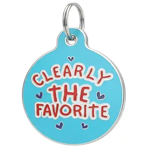 Clearly The Favorite - Pet ID Tag - Personalized Engraved Dog Tag