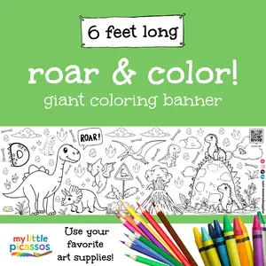 Roar & Color Giant Coloring Banner
