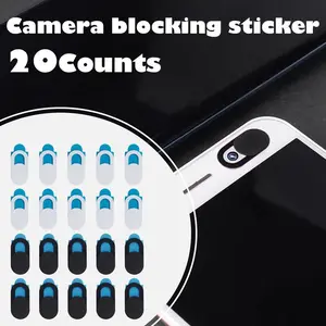 Webcam Cover Slide (20-Pack) 5Pcs Free – Ultra-Thin Privacy Camera Blocker for MacBook, iPhone, iPad, Laptop, PC & Smartphones – Black
