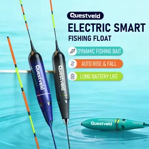 Questveld Auto Jump Float baits Lures Set equipmentElectric Automatic Luring Fishing Float Electric  Fishing peg float tackle kit freshwater fishingbass trout pike catfish float rig outdoor fishing accessoryfishing pole Fishing Lures Set water Bobber outd
