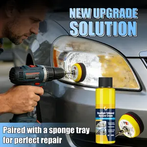 JB-XPCS Universal Headlight Restoration Kit, 100ML Car Plastic Polish, Headlight Polishing Agent, Remove Yellowing & Oxidation, Improve Headlight Brightness, Car Accessories
