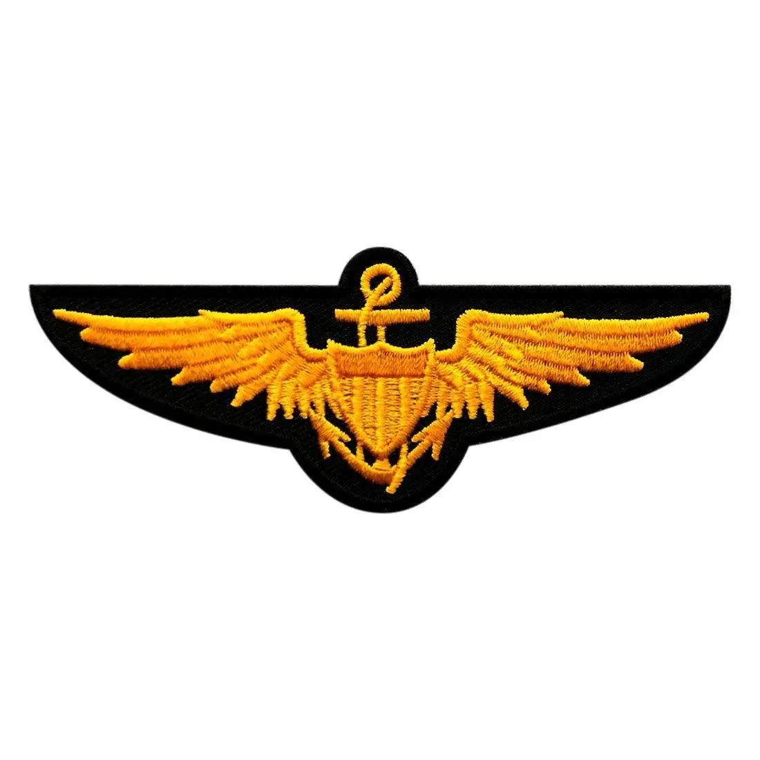 Naval Aviator Wings Navy Tactical Patch [4.0 X 1.5 -Hook Fastener - P9]