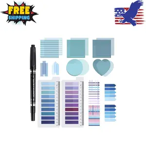 1450 Sheets Transparent Sticky Notes, 3 x 3 inch Aesthetic Clear