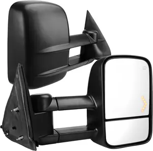 YITAMOTOR Towing Mirrors Compatible with 2003-2007 Chevy Silverado GMC Sierra 1500 2500 HD 3500, Power Heated Side View Tow Mirrors for Tahoe Suburban Avalanche Yukon with Arrow Turn Signal Light