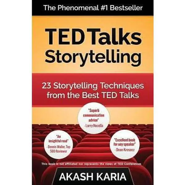 USED Book - TED Talks Storytelling: 23 Storytelling Techniques from the Best TED Talks by Karia, Akash (Paperback) - english