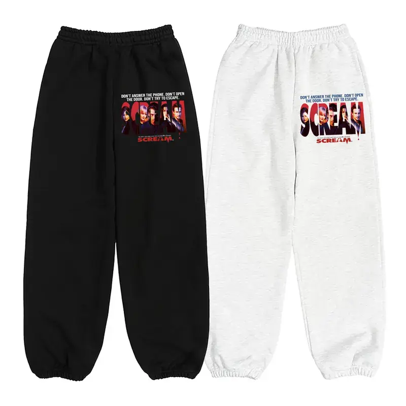 Ghostface Scream Sweatpants, Do You Like Scary Movies Sweatpants, Ghost Mask Sweatpants, 90s Horror Club Sweatpants, Scream Killer Vibes Sweatpants