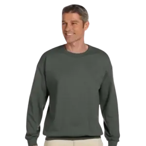 3 Pack Gildan G180 / 18000 Adult Heavy Blend 50/50 Fleece Crew Menswear Sweatshirt Tops Knit Spandex