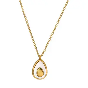 AVOCADO GOLD NECKLACE