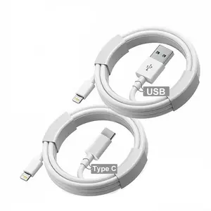 1 PACK 20W PD USB C to Lightning Fast Charging Cable and 1 PACK 12W USB-A to Lightning Data Line for iPhone 14/13/12/11 Pro Max/mini/XR/XS, USB-C Sync & Power Transfer, Essential Phone Accessory, Smartphone