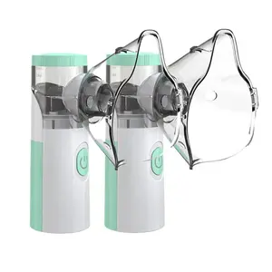 2PCS Portable Handheld Nebulizer Handheld Humidifier TYPE-C Interface Powered by AA Batteries Easy to Carry Compact and Portable Facial Mist Humidifier