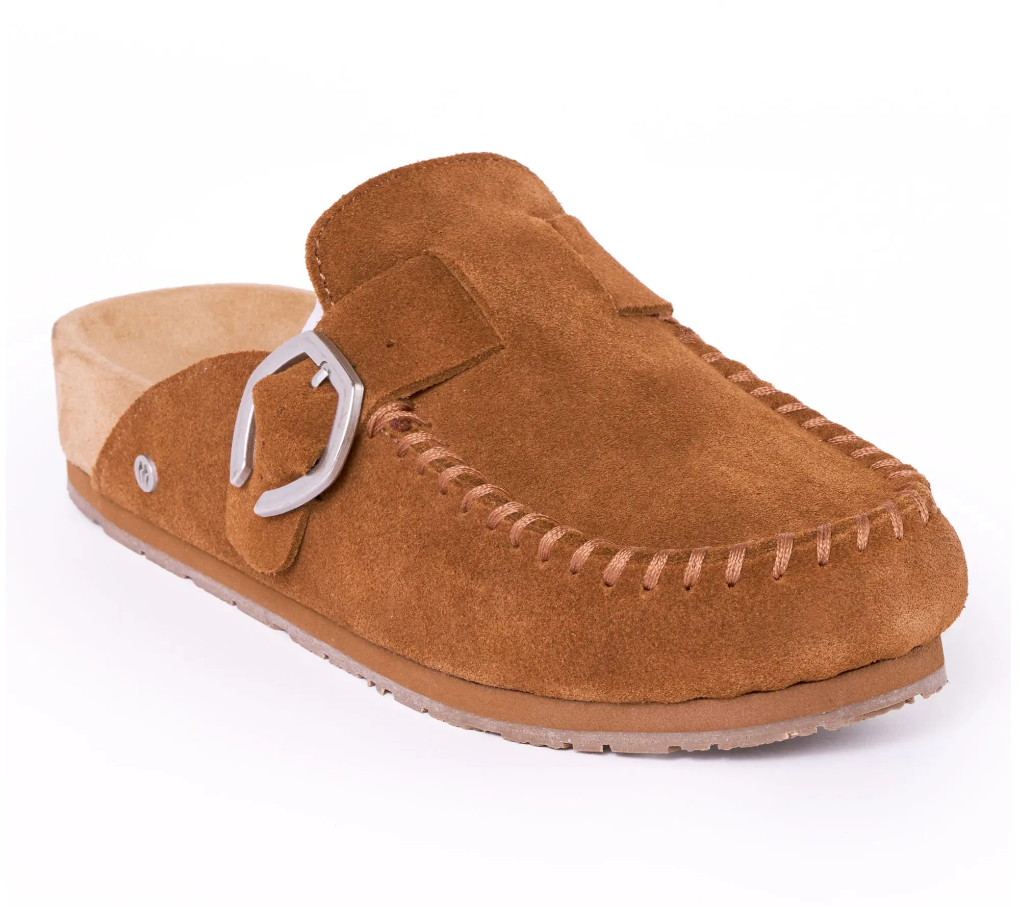 Minnetonka Women's Suede Buckle Clog Minnetonka Women's Suede Buckle Clog