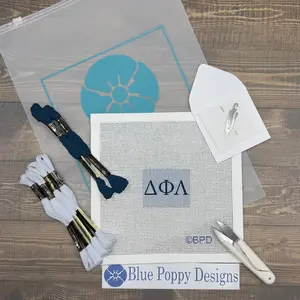Delta Phi Lambda 2x2 Needlepoint Kit