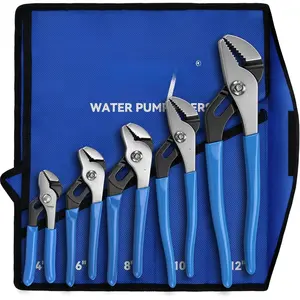 Locks Pliers 5-, Slip Joint Pliers Set with Dipped Handles, Adjustable Water Pump Pliers 4'' 6'' 8'' 10'' 12'', Tongue and  for  Repair, Gripping, Nuts, , Pipe