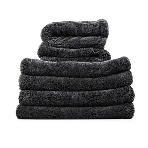 AOKWAY Absorbent Microfiber Drying Towel, 24x36/16x16 Inch, 1300 GSM Twisted-Loop Car Dry Towel, Quick Dry No Streaks Premium Microfiber Towel for Cars Trucks SUVs - to all a paras e car carros