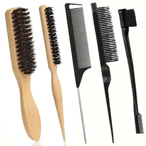 Multifunctional & Comb Set, Hair Styling Combs, 4/5pcs Professional Hair Styling Tool for Men & Women, Suitable for Home & Salon Use