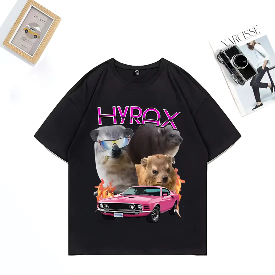 Stylish Hyrax T Shirt Hip Hop Funny Meme Mom Dad Vintage T-shirt Fashion Casual Tee Shirts Men Women Cotton Short Sleeve Clothes
