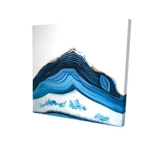 360 Stand 24x24 in. Artistic Geode Nature Print - Minimalist Contemporary Wall Art, Artwork for Bedroom Home Decor, Decoration