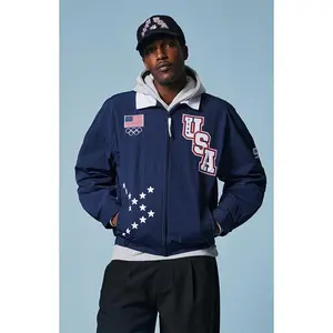 Olympics Men's Milano Cortina Team USA One For All Star Studded Jacket Olympics Men's Milano Cortina Team USA One For All Star Studded Jacket