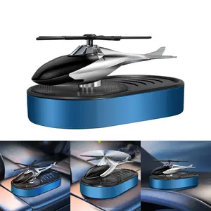 Helicopter Scented Air Purifier Model Car Dashboard Decoration, Solar Powered Diffuser, Multiple Scents, Eco-Friendly, for Home Bedroom Desk