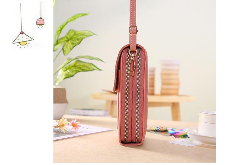 Touchscreen Sensitive Phone Bag with Multiple Colors, Use Phone Without Taking It Out, Clear Window Crossbody Purse with 3 Card Slots & Secure Dual Zipper Wallet summerwins
