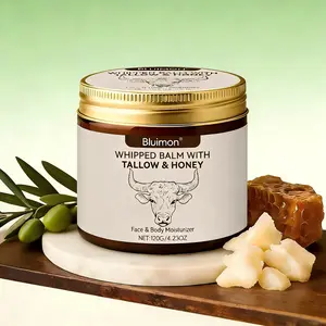 Pure Organic Tallow Honey Balm – Whipped Moisturizer to Nourish, Soothe & Revive Dry, Irritated Skin
