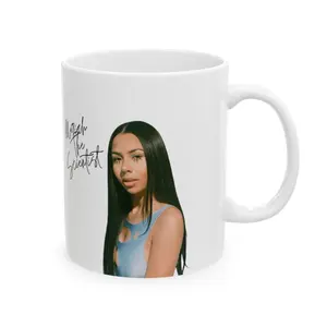 Mariah The Scientist Coffee Mug - White Ceramic with Elegant Design and Name in Cursive