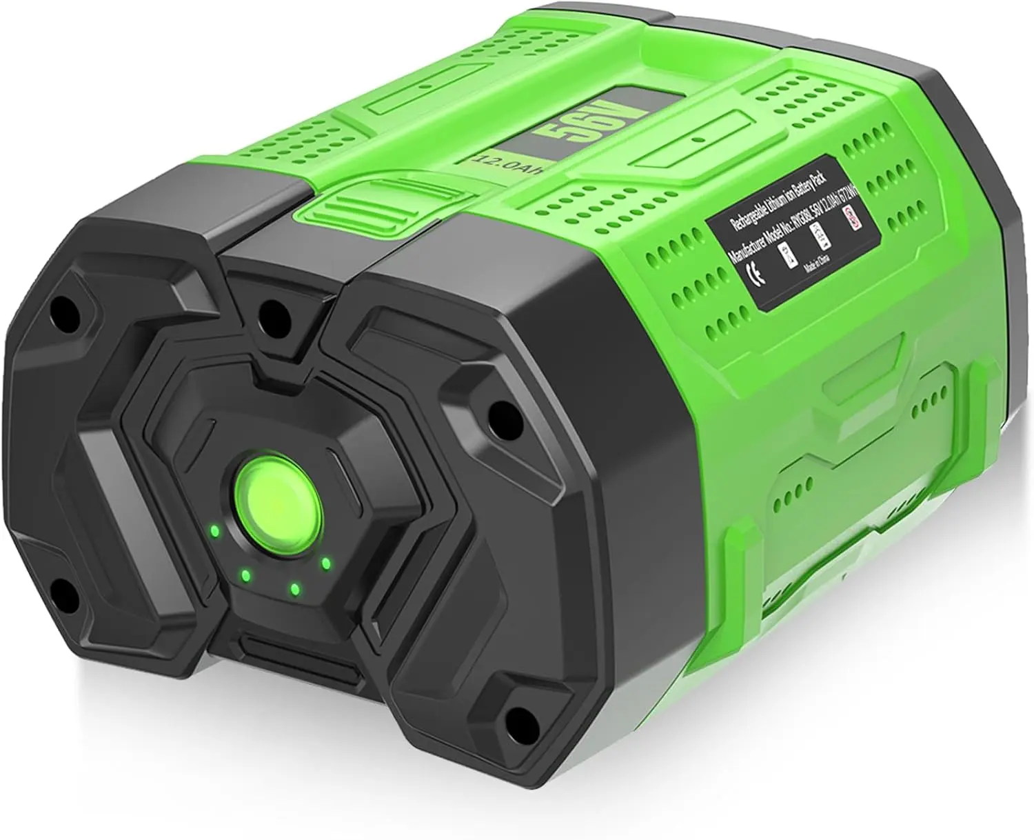 Lithium Ion Cordless Tool Battery - Powerful 56V 12000mAh Replacement for EGO BA2800T/BA4200T, High Power Output for Power Tools