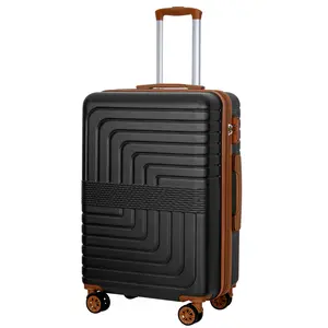 SUNSPIRE Checked Luggage 26 Inch Durable Hardshell Suitcase TSA Lock YKK Zipper PC+ABS Hardside Spinner Wheels Rolling Lightweight Travel
