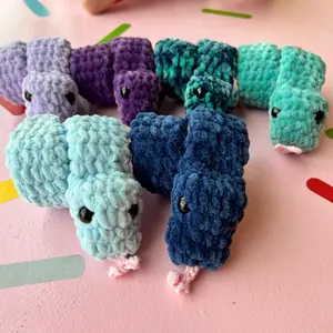 Crochet Snake Snap Bracelet