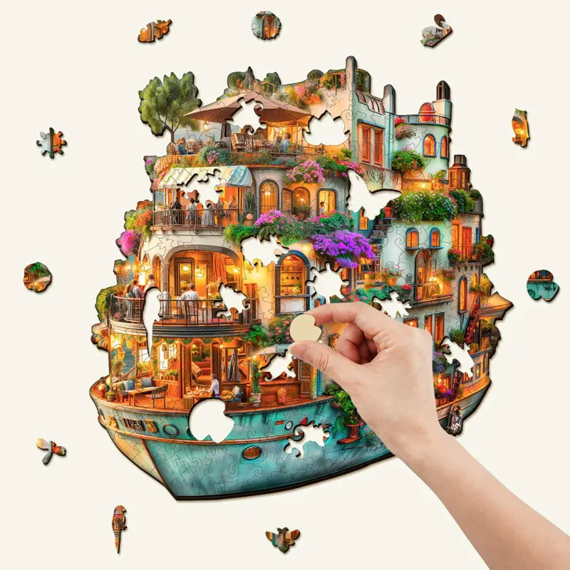 【HOT】L Size 250-300pcs Wooden Puzzle Multiple Patterns Adult Brain Teaser Gift Multi-Design Family Game Night Perfect Gift