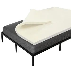 2-Inch High Density Medium Firm Foam Mattress Topper, CertiPUR-US Certified for Superior Comfort and Support, King, Green