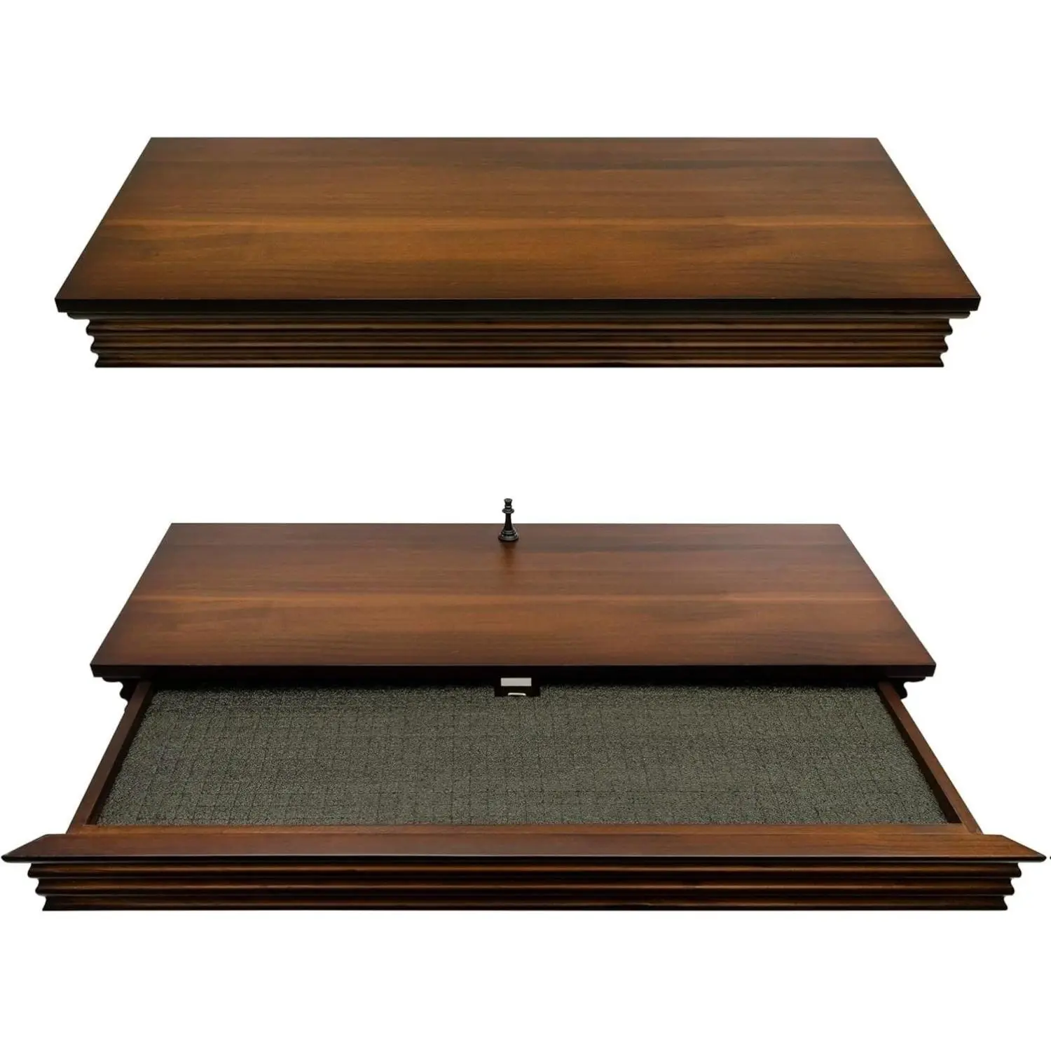 Shelf with Secret Hidden Storage Dark Oak Style 2 Space Saving for Bedroom Hallway Office Sturdy MDF Magnetic Lock Secure Multi Purpose Night Table Bookshelf Entryway Stand Coffee Table Kitchen Shelf