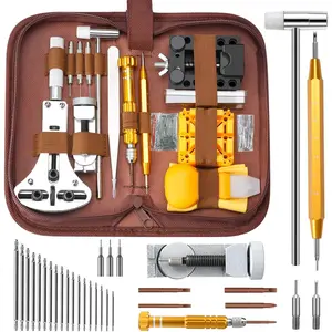 Watch Repair Kit, Professional Watch Battery Replacement Tool Watchband Link & Back Remover Spring Bar Tool Kit with Carrying Case & Instruction Manual
