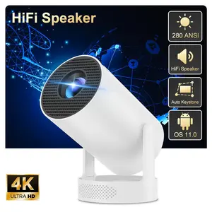 Velec 2025 Upgraded Projector Dual WiFi System 720P Native4K Video Portable Home Theater Indoor Outdoor Use Android11 Hifi Speaker