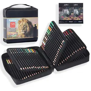 Premier Colored Pencils For Adults Coloring Book Artist Color Pencil Set (120-count) Handmade Canvas