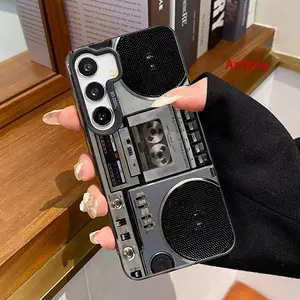Phone case for Samsung S24 ULTRA PLUS S25 S23 S22 Plus Ultra Creative Radio Anti-Scratch Shockproof Pocket-Friendly durable Cover