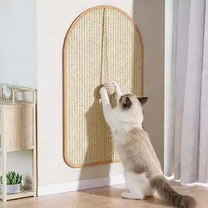 Durable Cat Scratch Pads Wall Sofa Claw Grinding Board Stickers Pet Accessories Natural Sisal Scratcher Easy to Use Versatile for Various Cat Breeds