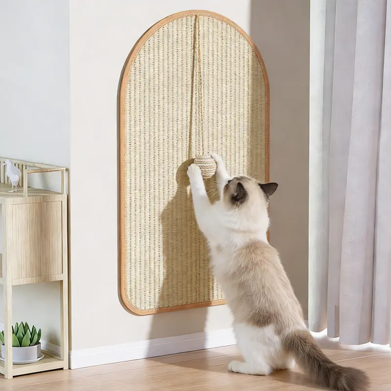 Durable Cat Scratch Pads Wall Sofa Claw Grinding Board Stickers Pet Accessories Natural Sisal Scratcher Easy to Use Versatile for Various Cat Breeds