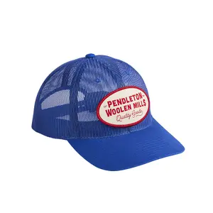 Pendleton Classic Unisex Breathable Mesh Trucker Hat - Adjustable Size, Trendy, Breezy, Casual, Ideal for Casual Wear, Royal Color, Trendy Trucker Hat, Breezy Hats